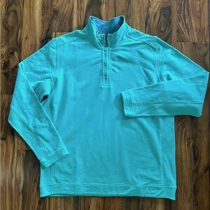 Tommy Bahama Men’s Coasta Vera 1/4 Quarter Zip Pullover Mint Green XL Cotton